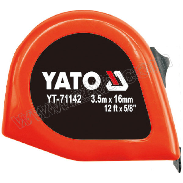 YATO/易尔拓 公英制卷尺 YT-71140 2M×16mm（6ft×5/8"） 塑壳 黄色尺带 1把
