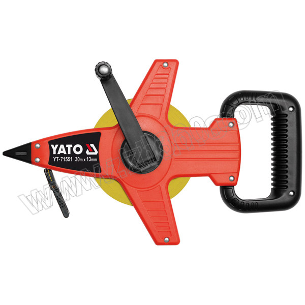 YATO/易尔拓 手提架式钢卷尺 YT-71551 30M×13mm 黄色尺带 1把