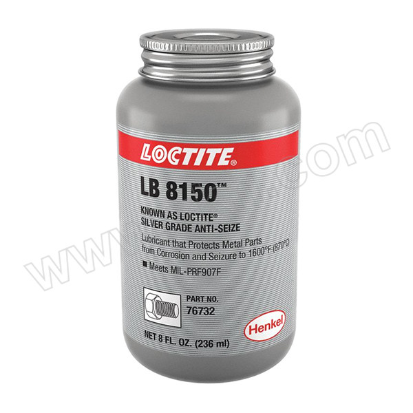 LOCTITE/乐泰 抗咬合剂 ANTI SEIZE 76732 银基 76732 耐高温 8oz 1瓶