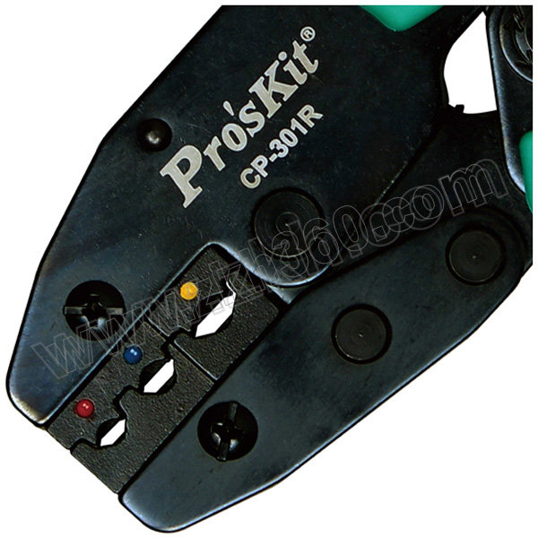 PROSKIT/宝工 Y.O绝缘端子棘轮压接钳 CP-301R AWG22-10 0.5~6.0mm² 小口模 225mm 1把