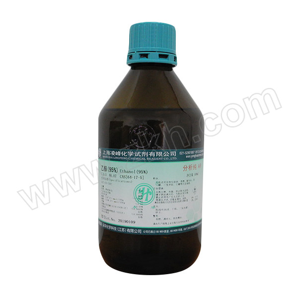 YONGHUA/永华 乙醇 117802165-B 95% CAS:64-17-5 规格:AR 玻璃瓶装 500mL 500mL 1瓶
