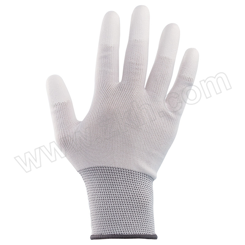 AIWIN ECO-Xtrflex 涤纶白PU手套(指浸) 10335 PU指尖涂层 9号 L 1副
