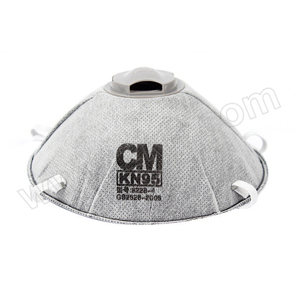 CM/朝美 罩杯型活性炭颗粒物防护口罩 8228-4 KN95 头戴式 带阀 1盒