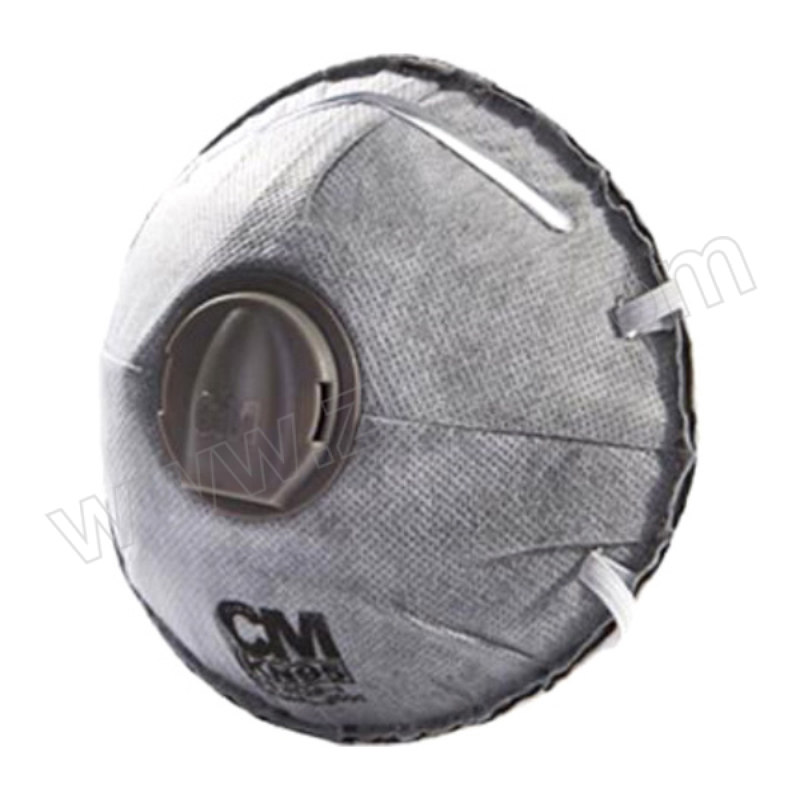 CM/朝美 罩杯型活性炭颗粒物防护口罩 8228-4 KN95 头戴式 带阀 1盒