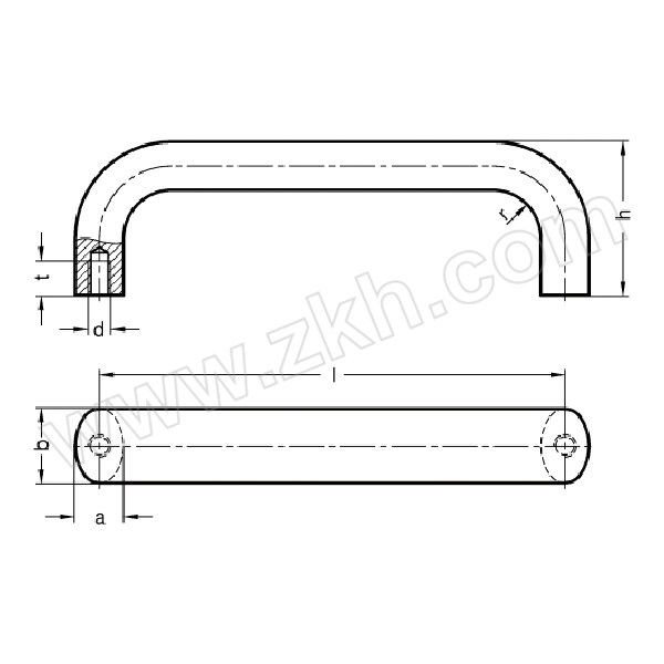 ELESA+GANTER/伊莉莎-冈特 金属拉式手柄 GN565 565-20-100-RS 1个