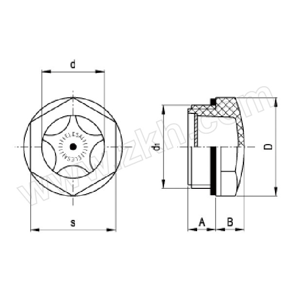 ELESA+GANTER/伊莉莎-冈特 油位指示器 HFTX HFTX.21-M26x1.5 1个