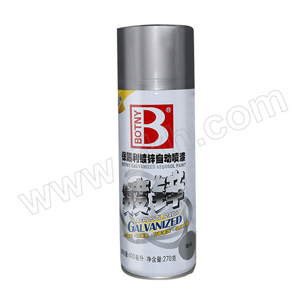 BOTNY/保赐利 镀锌自动喷漆 B-1727 不锈钢色 含锌量≥75% 400mL 1罐
