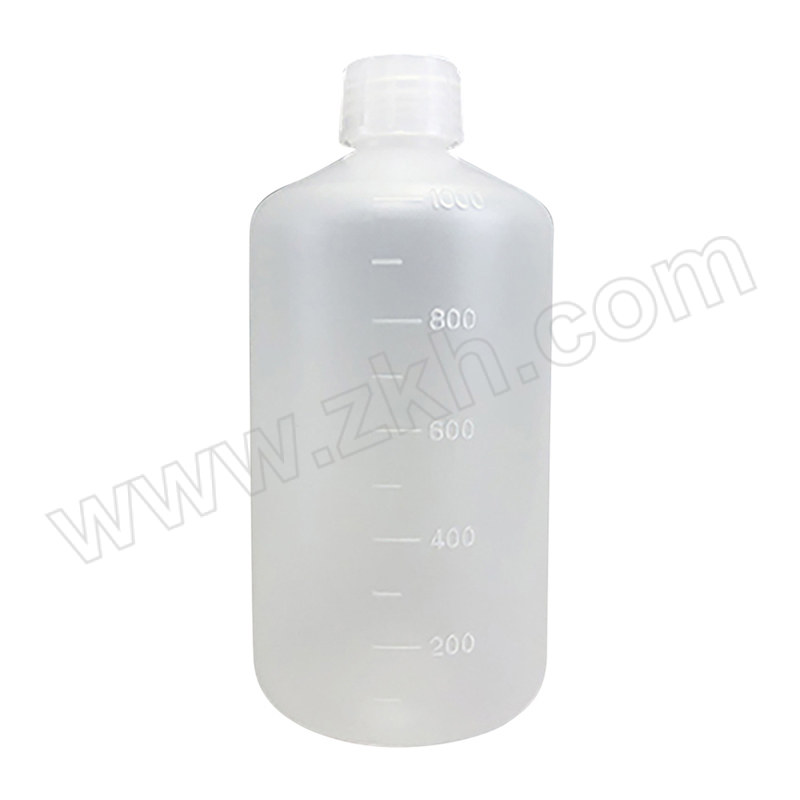 ASONE/亚速旺 塑料瓶 (细口) 1L 5-001-05 瓶体 瓶盖／PP（聚丙烯）耐热温度：121℃ 蒸气杀菌温度：130℃ 漏水测试已合格有刻度 1L 1个