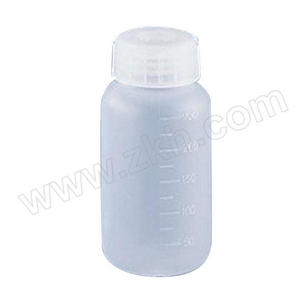 ASONE/亚速旺 塑料瓶 (广口) 250ml 5-002-03 瓶体 瓶盖／PP（聚丙烯）耐热温度：121℃ 蒸气杀菌温度：130℃ 漏水测试已合格有刻度 250mL 1个