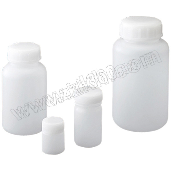 NIKKO 标准规格瓶(圆形广口) 白色 2L 10-2809-55 瓶体／HDPE（高密度聚乙烯） 盖子／PP（聚丙烯） 使用温度范围：0～70℃ 2L 1个