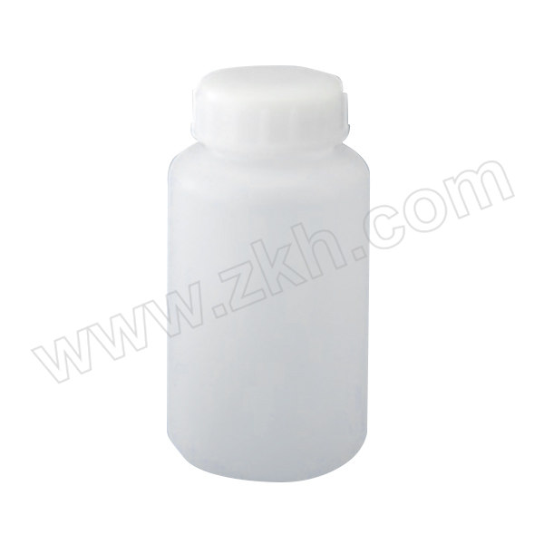 NIKKO 标准规格瓶(圆形广口) 白色 1L 10-2828-55 瓶体／HDPE（高密度聚乙烯） 盖子／PP（聚丙烯） 使用温度范围：0～70℃ 1L 1个
