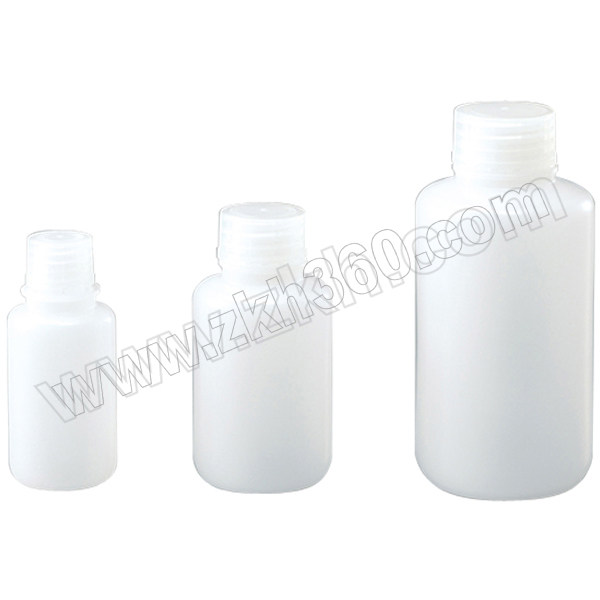 AS ONE/亚速旺 PE制窄口瓶（旡内塞） 50ml 1-4657-12 材质：瓶体／HDPE（高密度聚乙烯）、盖／PP（聚丙烯） 1个