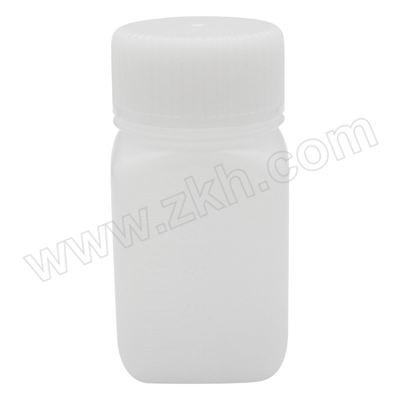 NIKKO PE广口瓶（方形白色 未灭菌) 100ml 15-5001-55 广口 100mL 1个