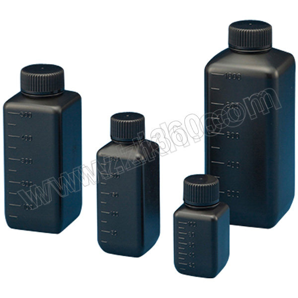 NIKKO PE瓶（方形遮光已灭菌)250ml 15-6302-55 250mL 窄口 200个 1箱