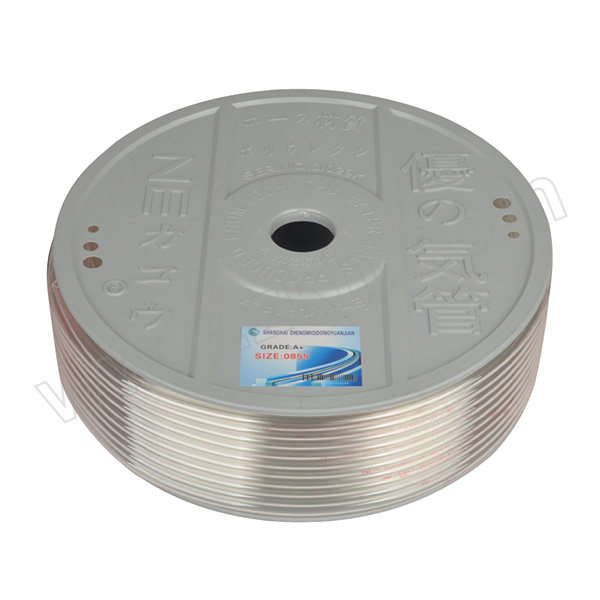 ZHENGMI/正密 PU气管 PU0850-100M-透明 8(5)mm×100m PU 透明 1卷