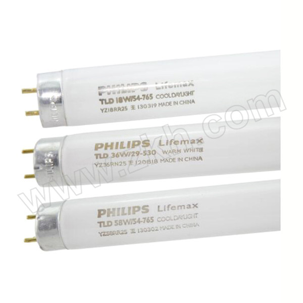 PHILIPS/飞利浦 T8灯管（飞东） TL-D 18W 29-530 0.6m 双端供电 2900K 黄光 整箱优惠装 1支