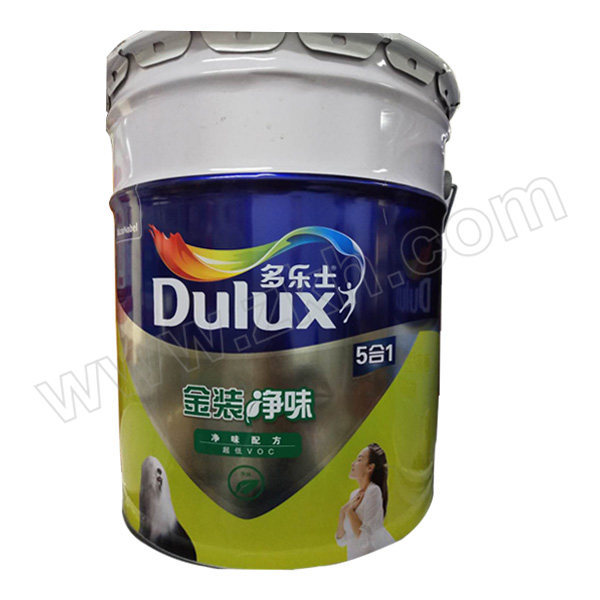DULUX/多乐士 金装五合一净味墙面漆 A997 哑光白 5L 1桶