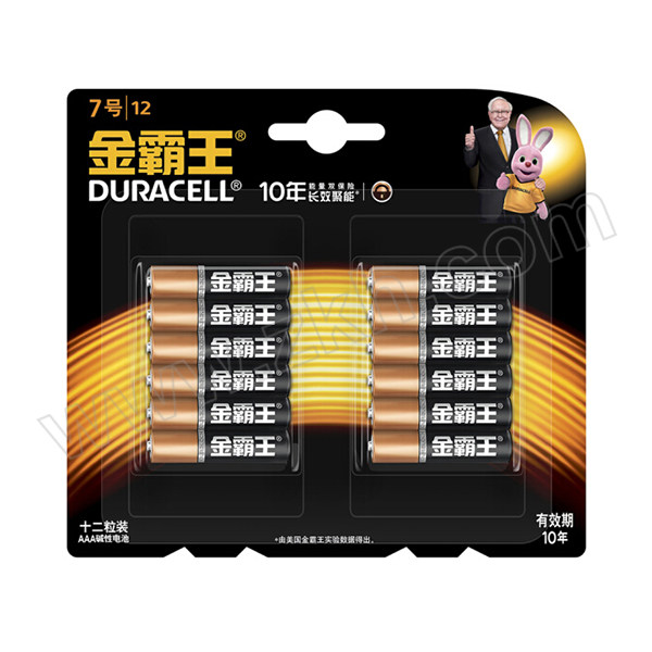 DURACELL/金霸王 7号电池 7号 12粒装 1包