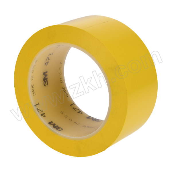 3M PVC标识警示胶带 471 黄色 50mm×33m 1卷