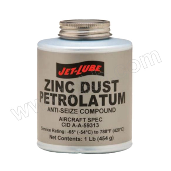 JET-LUBE 含锌润滑剂 ZINC DUST-PETROLATUM ANTI-SEIZE 1磅 1罐