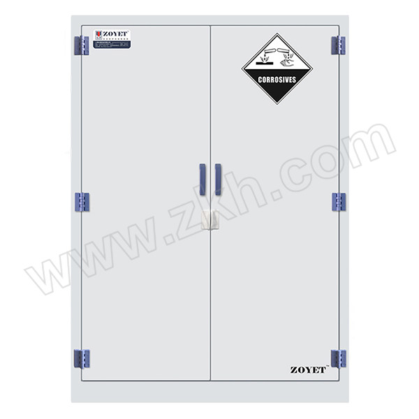 ZOYET/众御 酸碱存储柜 ZYP0090 90gal/340L 高1650mm 宽1090mm 深860mm 双门 手动 1台