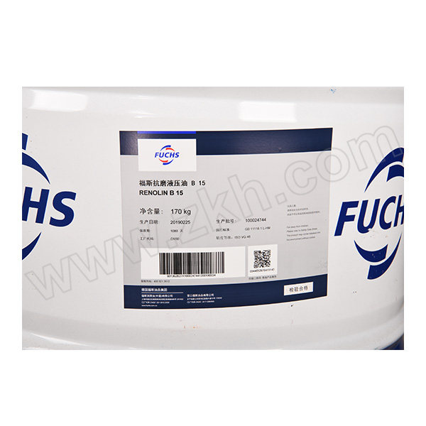 FUCHS/福斯 抗磨液压油 RENOLIN B 15 170kg 1桶
