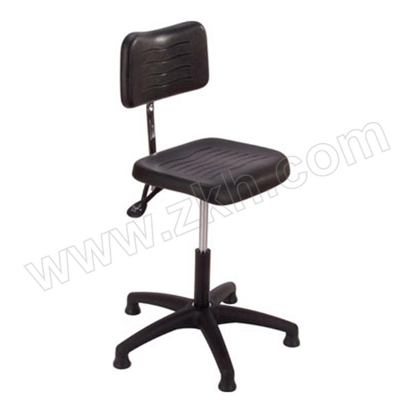 MEY W5系列工作椅 W5-TG-PU 黑色聚氨酯坐垫和靠背 坐垫380×400mm 靠背220mm×360mm 高度调幅505~630mm 1把