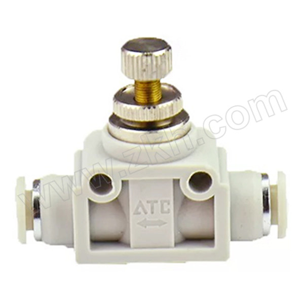 AIRTAC/亚德客 ASA系列管道节流型节流阀 ASA8 直型 快插接口8mm-8mm 1个