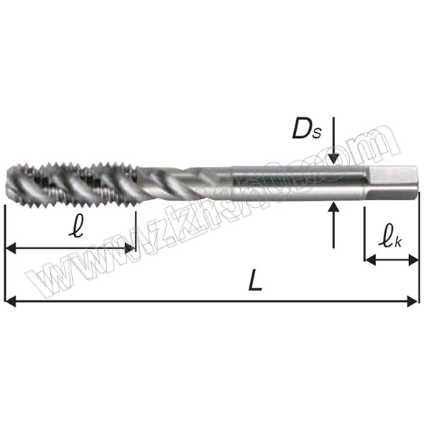 YAMAWA/弥满和 铝合金用螺旋丝锥 AL-SP M12×1.75 P3 2.5P 1支