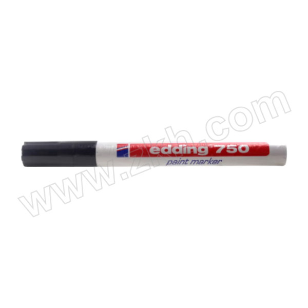 EDDING/艾迪 油漆笔 750 黑 圆嘴2-4mm 耐温400℃ 1支