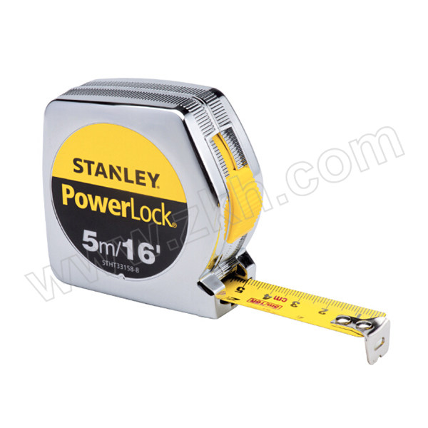 STANLEY/史丹利 PowerLock公英制卷尺 STHT33158-8-23 5M/16"×19mm 1把