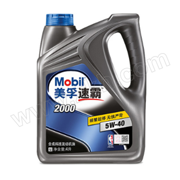 MOBIL/美孚 卓越型汽油机油 速霸2000-5W40 4L 1桶