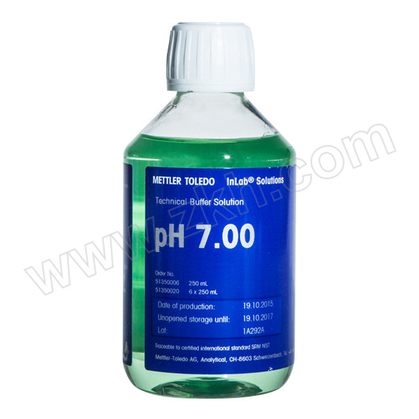 METTLER TOLEDO/梅特勒-托利多 pH缓冲液（Technical ） 51350006 pH7.00  1瓶x250mL 1瓶