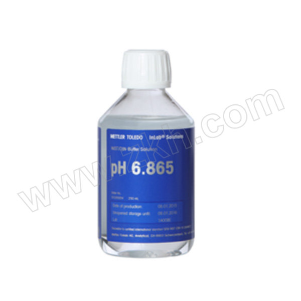 METTLER TOLEDO/梅特勒-托利多 pH缓冲液（NIST/DIN） 51350054 pH6.865  1瓶*250mL 1瓶