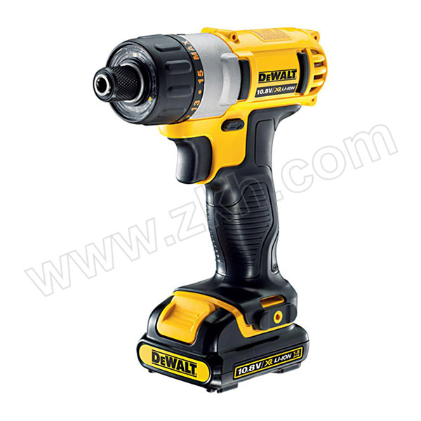 DEWALT/得伟 10.8V 锂电螺丝批 DCF610DK2 包含两电一充 10.8V/2Ah 1台