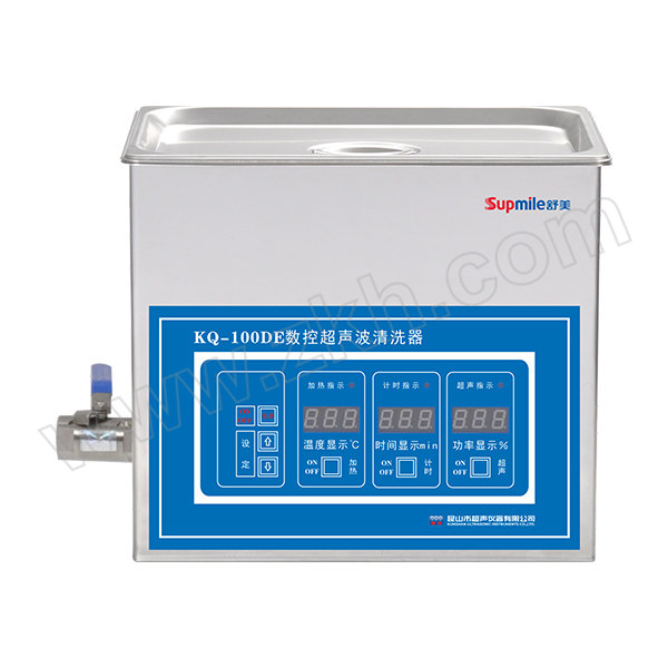 SUPMILE/舒美 台式数控超声波清洗器 KQ-100DE 超声功率100W 4L 1件