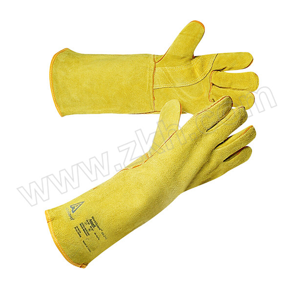 ANSELL/安思尔 黄色牛皮焊接手套 43216100 10码 黄色 长41cm 1双