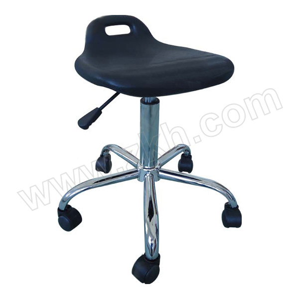 ZKH/震坤行 PU发泡防静电拉手椅 XY-2350A 可调高度约400~550mm 座椅PU发泡成型 配黑色轮子 气杆高度误差±5cm 1把