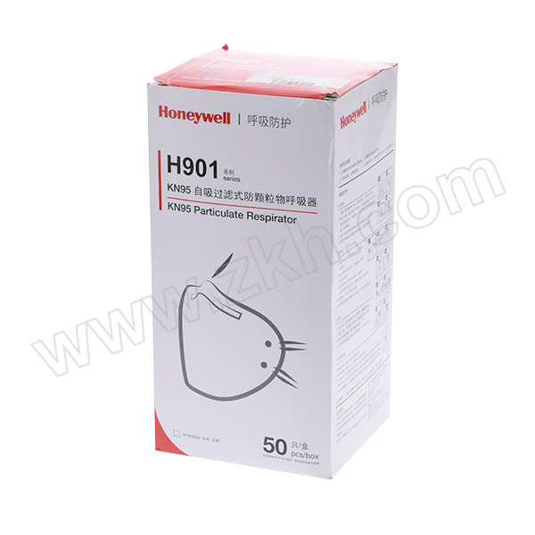 HONEYWELL/霍尼韦尔 H901系列折叠口罩 H1005590 KN95 头戴式 50只 1盒