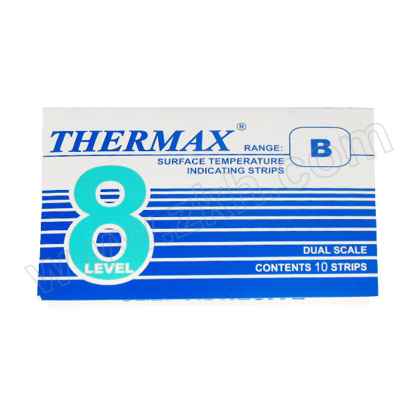 THERMAX 变色热敏测温试纸 8格B ,71-110℃ 量程71~110℃ 10条 1本