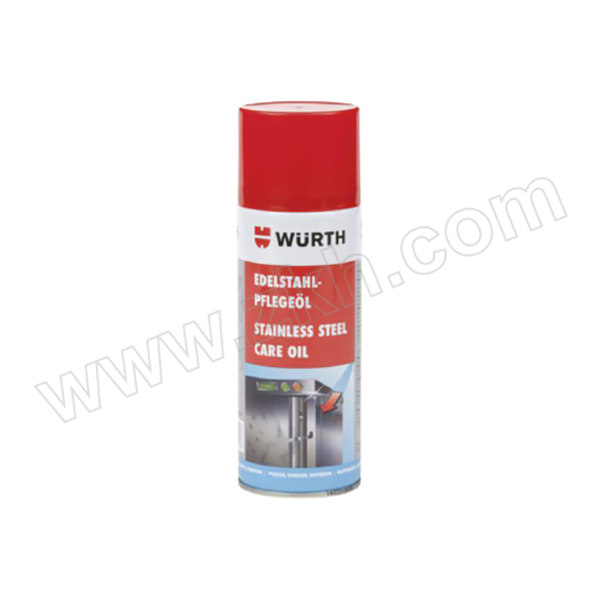 WURTH/伍尔特 不锈钢表面保养油 08931210 400mL×12罐 1箱