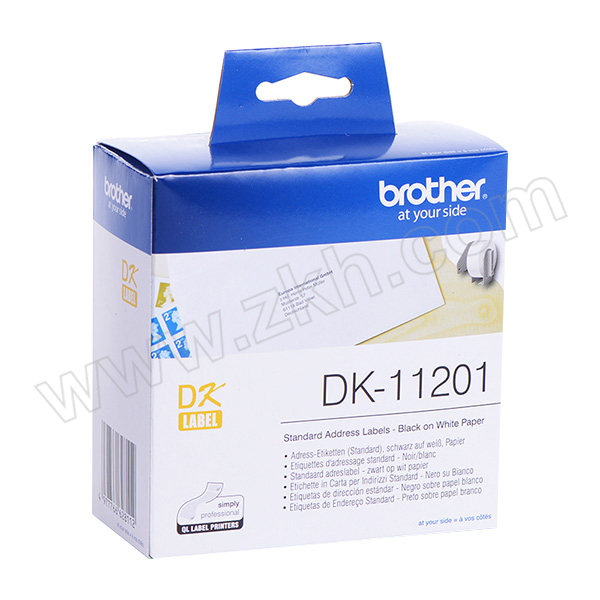 BROTHER/兄弟 标准地址标签 DK-11201 白底黑字 29×90mm 1个