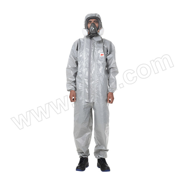 3M 带帽连体防护服 4570 XL 灰色 1件