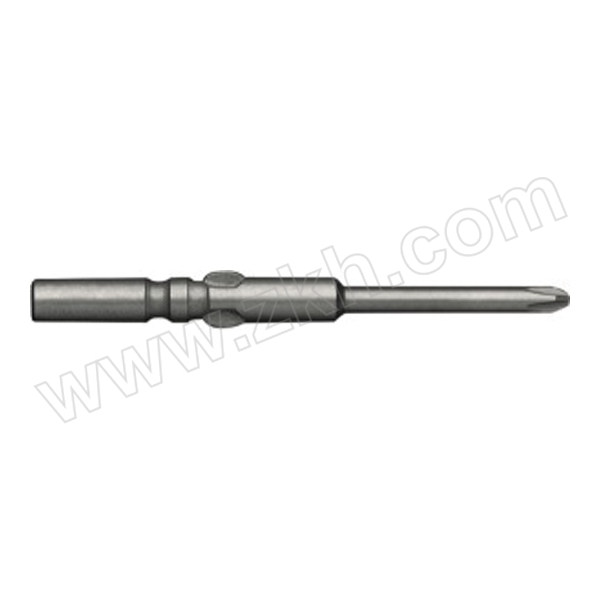 SHAOWEI/少威 4MM系列圆柄十字形电动螺丝批头 BS4802PH00 PH00×2×80×4mm 1包