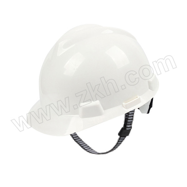 MSA/梅思安 V-Gard PE标准型安全帽 10172901 白色 超爱戴帽衬 针织布吸汗带 D型下颏带 1顶