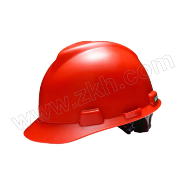 MSA/梅思安 V-Gard PE标准型安全帽 10172904 红色 超爱戴帽衬 针织布吸汗带 D型下颏带 1顶