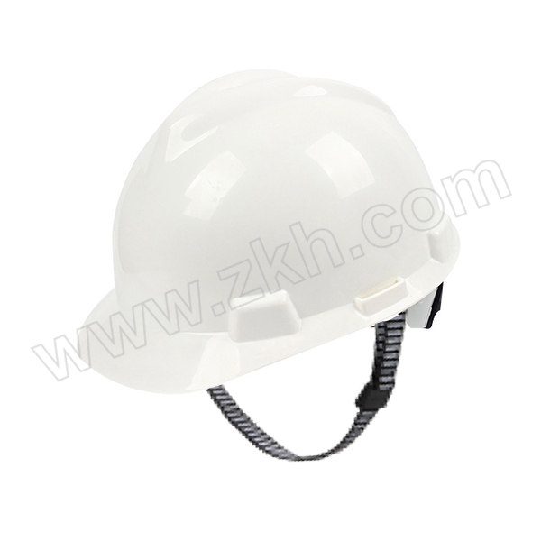 MSA/梅思安 V-Gard ABS标准型安全帽 10172879 白色 超爱戴帽衬 针织布吸汗带 D型下颏带 1顶