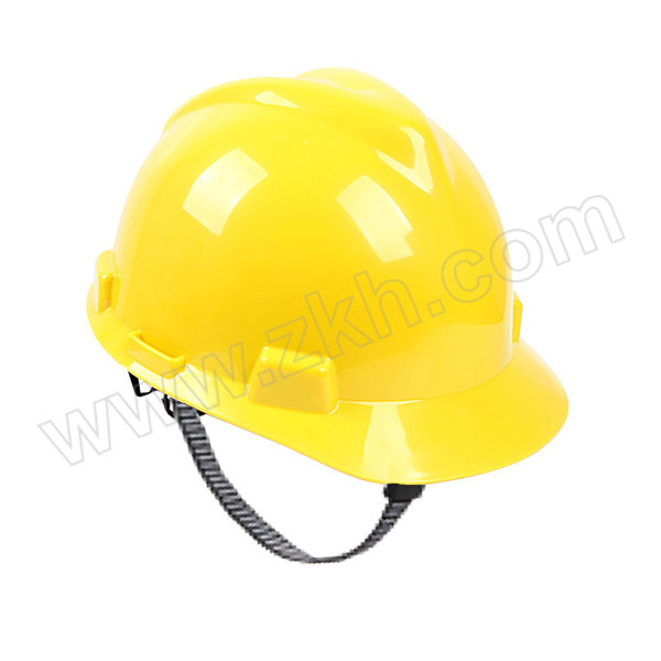 MSA/梅思安 V-Gard ABS标准型安全帽 10172880 黄色 超爱戴帽衬 针织布吸汗带 D型下颏带 1顶