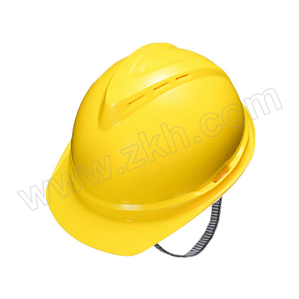 MSA/梅思安 V-Gard500 ABS豪华型有孔安全帽 10172477 黄色 带透气孔 超爱戴帽衬 针织布吸汗带 D型下颏带 1顶