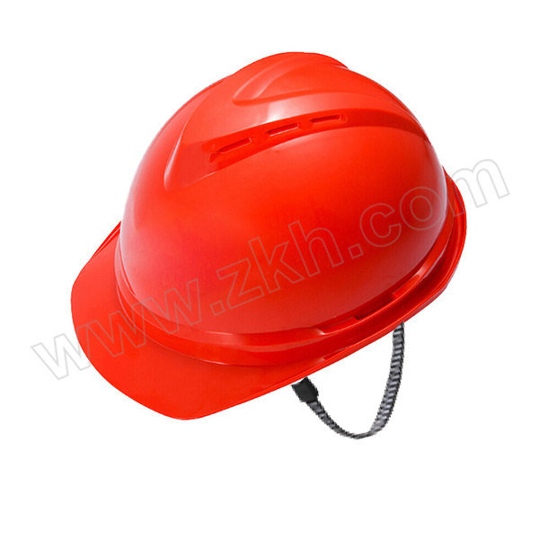 MSA/梅思安 V-Gard500 ABS豪华型有孔安全帽 10172479 红色 带透气孔 超爱戴帽衬 针织布吸汗带 D型下颏带 1顶